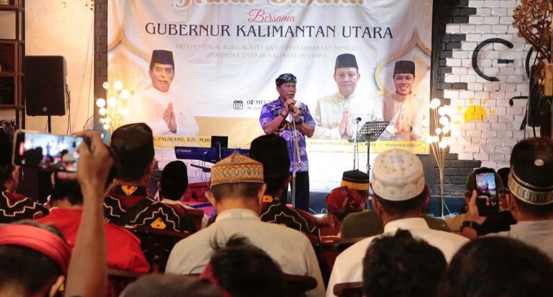 Gubernur Kalimantan Utara (Kaltara), Dr. H. Zainal A. Paliwang, S.H., M.Hum., menghadiri acara Halalbihalal yang digelar oleh Gerakan Solidaritas Phinisi Kaltara di Café Malabar