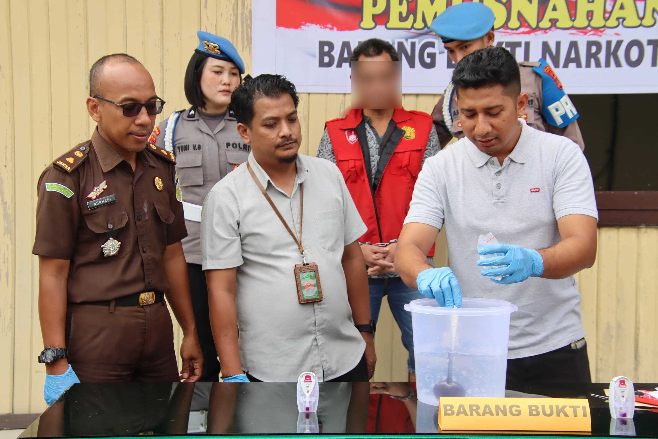 Polres Malinau Musnahkan 50,11 Gram Sabu