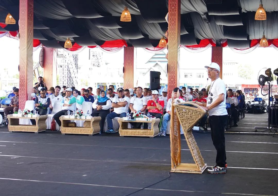 Momen resmi pembukaan TARKAM 2025 oleh Bupati Malinau, menandai eksklusivitas Malinau sebagai satu-satunya kabupaten di Kaltara yang diberikan kepercayaan Kemenpora RI.