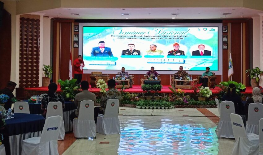 Seminar Nasional Wilayah Perbatasan. Para pemangku kepentingan berdiskusi dalam Seminar Nasional “504: Malinau Beranda Merah Putih” di Malinau, membedah tantangan dan ironi pembangunan di wilayah perbatasan Indonesia–Malaysia.