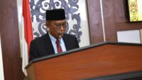 Bupati Bulungan, Syarwani, S.Pd., M.Si., saat menyampaikan nota keuangan APBD Tahun Anggaran 2026 dalam rapat paripurna DPRD Bulungan.