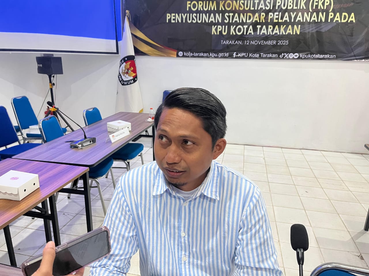 Ketua KPU Kota Tarakan, Dedi Herdianto.