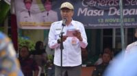 Pemkab Nunukan. Asisten Pemerintahan dan Kesejahteraan Rakyat Setda Nunukan, Muhammad Amin, S.H., membacakan sambutan Menteri Kesehatan RI saat apel peringatan Hari Kesehatan Nasional (HKN) ke-61 di halaman Kantor Gadis Dua, Rabu (12/11/2025).