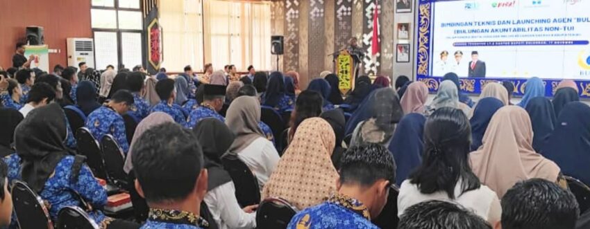 Peserta mengikuti pemaparan terkait digitalisasi keuangan daerah dalam program Agen BULAN yang diluncurkan BKAD Bulungan.