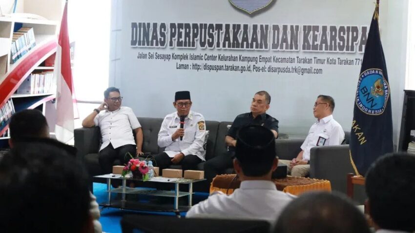 Wakil Wali Kota Tarakan Ibnu Saud Is memaparkan peran pemerintah daerah dalam penguatan Kota Tanggap Ancaman Narkoba pada kegiatan konsolidasi yang digelar BNN Tarakan.