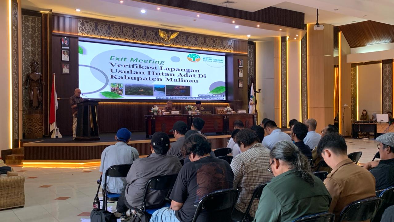 exit meeting verifikasi hutan adat di malinau.